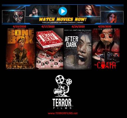 Terror Films Teams With Watch Movies Now! to Release Four Free Horror Films in April